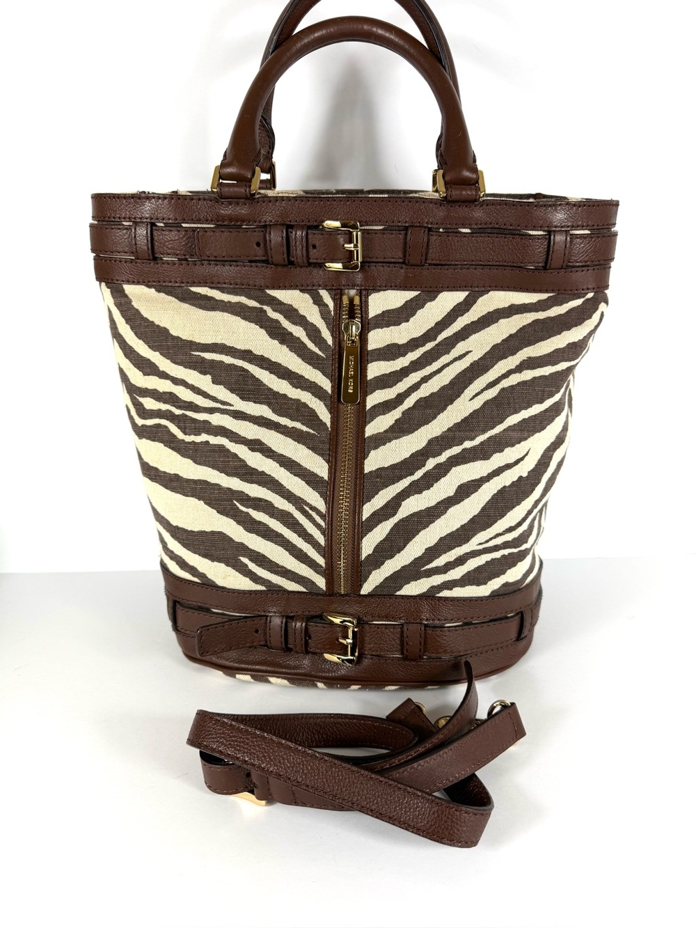 Michael Kors Kingsbury Zebra Tote Bag